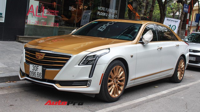 Cadillac CT6 Premium Luxury đổi màu phong cách dân chơi Dubai tại Hà Nội