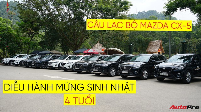 Hơn 20 xe Mazda CX-5 diễu hành tại Hà Nội mừng CLB sinh nhật 4 tuổi