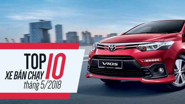10 xe bán chạy nhất tháng 5/2018: Bùng nổ xe lắp ráp của Toyota, THACO, Honda và Ford