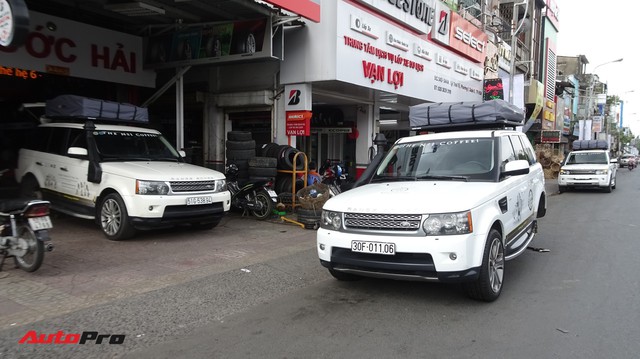 Bộ 3 Range Rover Sport Supercharged của ông chủ Trung Nguyên được chăm sóc trước hành trình siêu xe đình đám