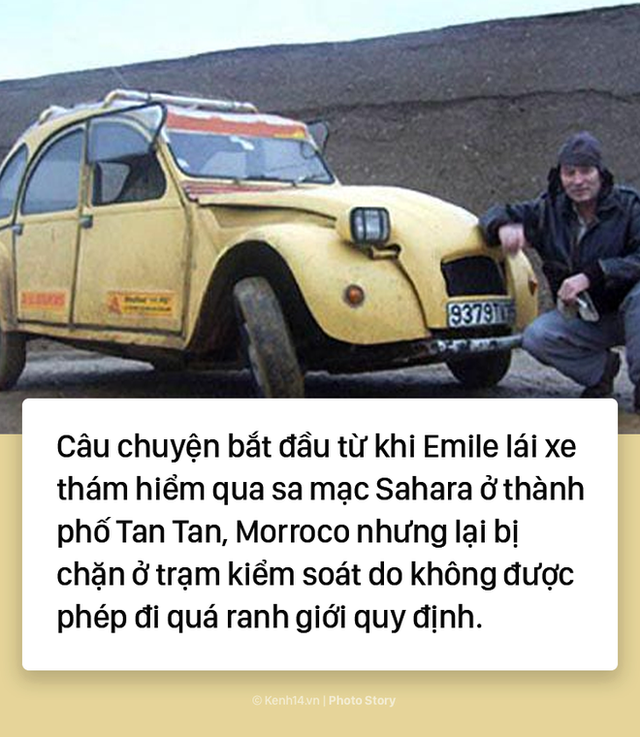  Người đàn ông hô biến ô tô thành xe máy để di chuyển giữa sa mạc Sahara - Ảnh 2.