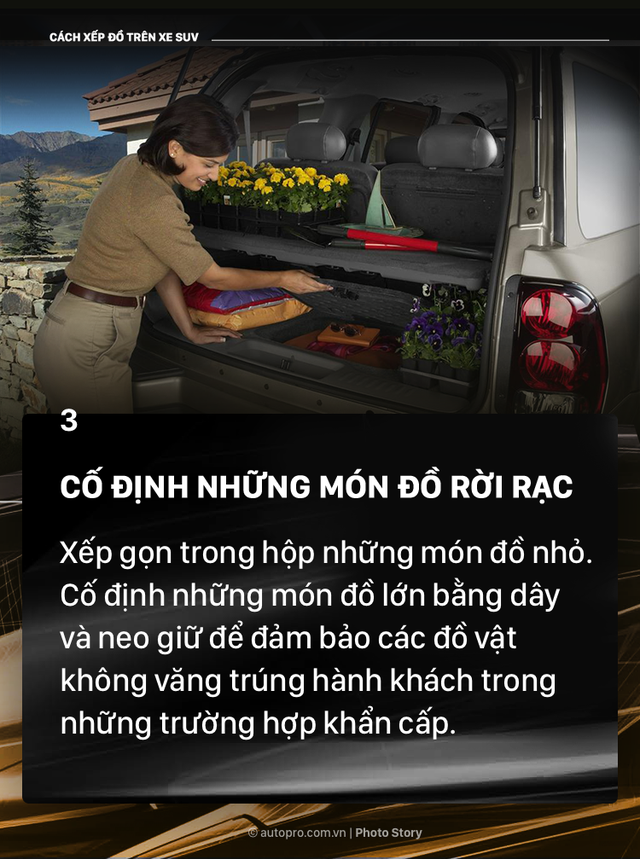 [Photo Story] Đây là các cách xếp đồ gọn gàng trên SUV mà bạn cần biết - Ảnh 3.