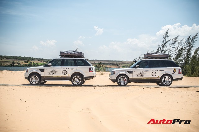 Dàn Range Rover của ông chủ cafe Trung Nguyên trổ tài offroad tại Bàu Trắng trong hành trình xuyên Việt - Ảnh 6.