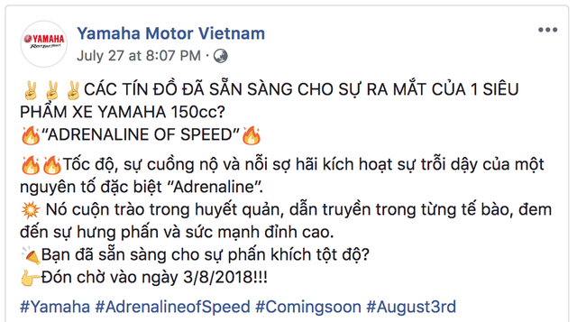 Yamaha Exciter 2018 sắp ra mắt sẽ vẫn sử dụng động cơ 150 cc thay vì loại 155 cc? - Ảnh 1.