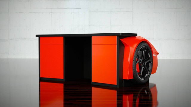 Chiếc bàn với thiết kế mũi xe Lamborghini Aventador này có giá gấp đôi Mazda3 - Ảnh 3.