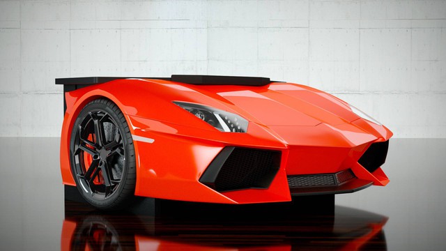 Chiếc bàn với thiết kế mũi xe Lamborghini Aventador này có giá gấp đôi Mazda3 - Ảnh 1.