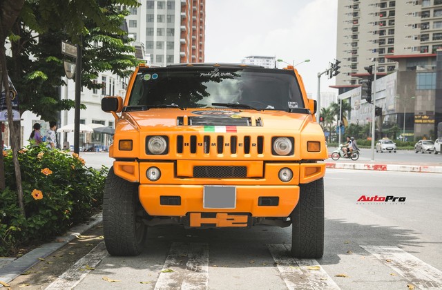 Hummer H2 màu cam độc nhất Việt Nam - Xe khủng cho dân chơi cá tính - Ảnh 2.