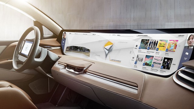 Nội thất xe Trung Quốc sở hữu màn hình to gấp 7 lần iPad trình làng