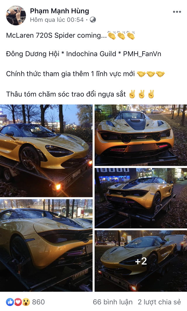Dai gia dong ho khet tieng Ha Noi tau McLaren 720S Spider thu 4 Viet Nam
