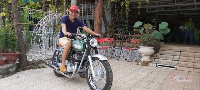 Dân chơi Tây Ninh phù phép xe cổ Jawa 29 tuổi cũ kỹ thành mới toanh - Ảnh 2.
