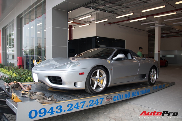 Ferrari 360 Spider siêu hiếm của đại gia bất động sản bất ngờ xuất hiện tại showroom chính hãng - Ảnh 2.