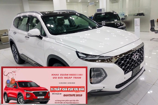 Sau Tết, giá Hyundai Santa Fe 2019 hạ nhiệt, không còn ‘lạc’ 100 triệu đồng - Ảnh 1.