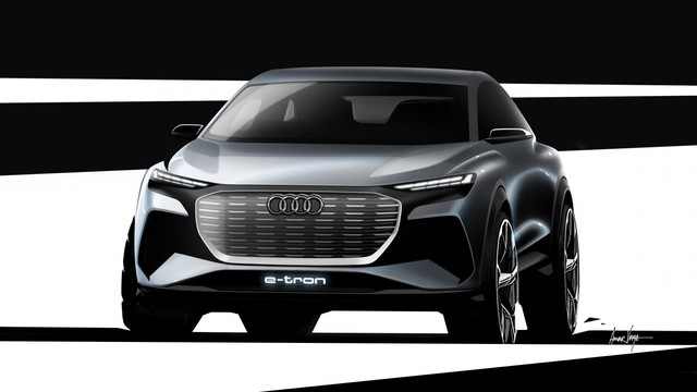 Audi nhá hàng Q4 chạy điện ra mắt tuần này - Ảnh 1.