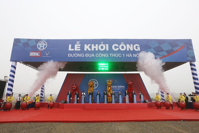 Hà Nội khởi công đường đua F1: Diện tích 88 ha, dài hơn 5,5 km, 22 góc cua, hoàn tất vào tháng 3/2020 - Ảnh 1.