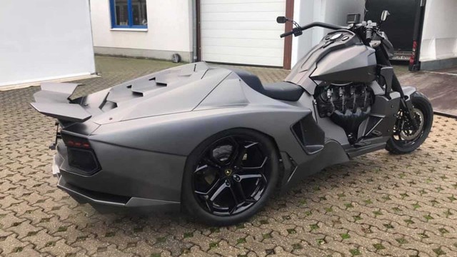 Đẹp và độc: Mô tô độ Lamborghini Aventador dùng động cơ Corvette - Ảnh 2.