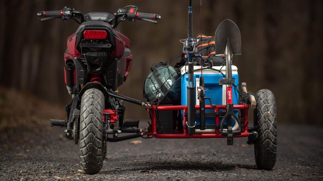 Honda MSX độ thành sidecar 3 bánh cực độc cho dân chơi xe côn tay - Ảnh 6. Honda MSX độ thành sidecar 3 bánh cực độc cho dân chơi xe côn tay - Ảnh 6.