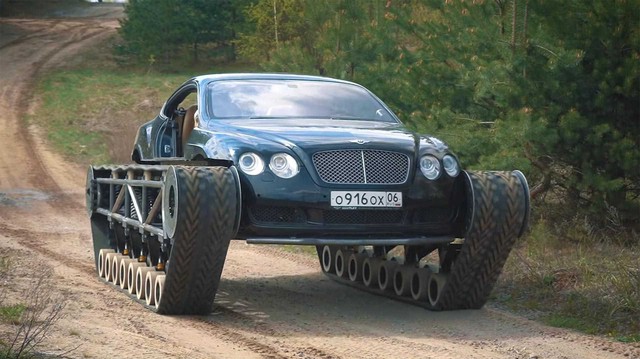 Dân chơi độ Bentley Continental GT thành xe tăng siêu sang