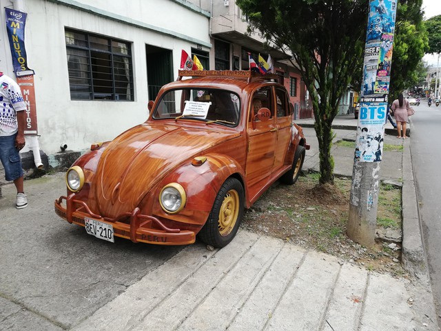 Bố chế tạo Volkswagen Beetle bằng gỗ, đi 21.000 km để hoàn thành lời hứa thăm con - Ảnh 2.