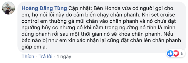 Nhiều chủ xe Việt lo lắng vì Honda CR-V đời mới có thể bị mất phanh khi sử dụng Cruise Control - Ảnh 2.