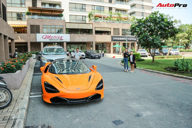 Đàm Thu Trang - vợ sắp cưới của doanh nhân Nguyễn Quốc Cường tự tin cầm lái siêu xe McLaren 720S - Ảnh 1.