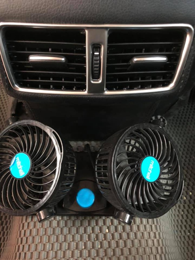 Thời tiết quá nóng, chủ xe Mazda CX-5 tự chế quạt ghế sau với giá chỉ vài trăm ngàn đồng - Ảnh 3.