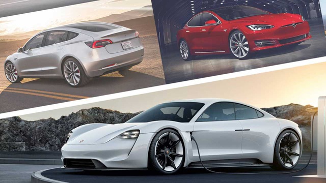 Porsche Taycan vs Tesla Model S/Model 3: Chênh lệch đáng kinh ngạc
