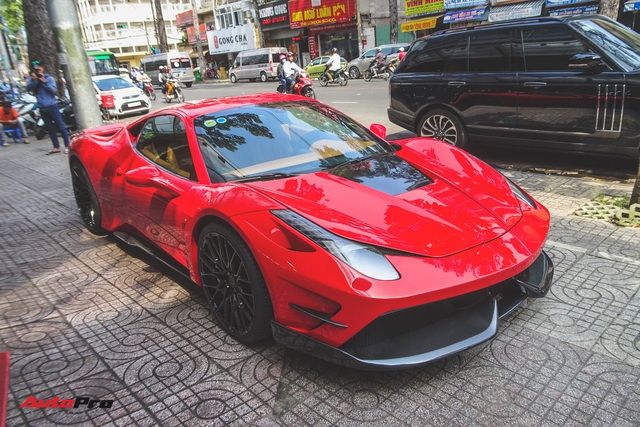 Ferrari 458 do Misha Design doc nhat Viet Nam tung cua Phan Thanh lan dau lot xac trong dien mao moi