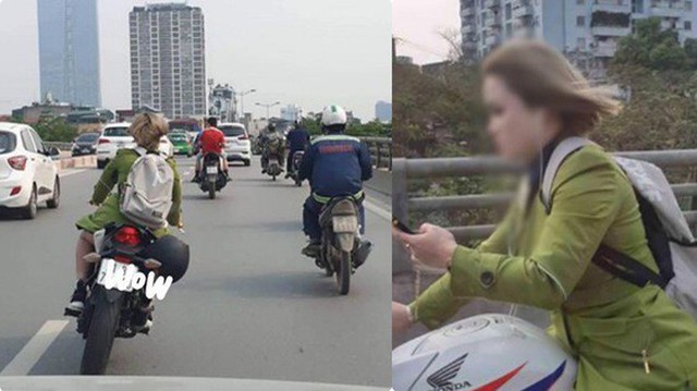 Cô gái phóng xe phân khối lớn khiến bao phương tiện tò mò áp sát, thấy rồi lại lùi xuống