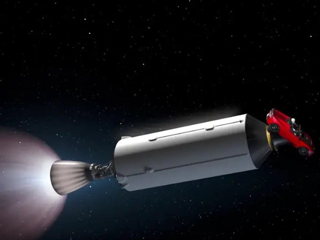 Chiếc Tesla Elon Musk phóng lên vũ trụ vừa bay ngang Sao Hoả lần đầu tiên sau 2 năm rời Trái đất - Ảnh 1.