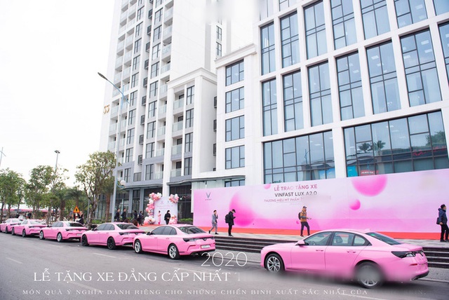 Góc chịu chi: Một công ty bỏ hẳn 10 tỷ tậu 10 chiếc xe VinFast màu hồng rực rỡ làm quà cho nhân viên cuối năm - Ảnh 3.