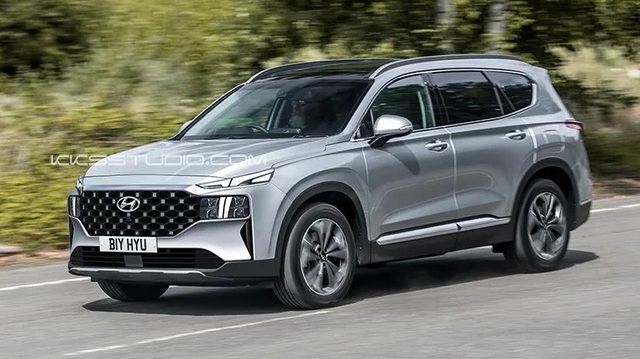 Hyundai Santa Fe 2021 dần lộ diện - Thay đổi để 'vợt' khách của Mazda CX-8 và Toyota Fortuner