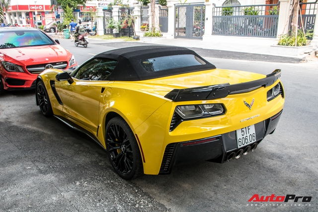 Chevrolet Corvette C7 Z06 Convertible doc nhat Viet Nam Bien so ganh len doi voi chi tiet moi la