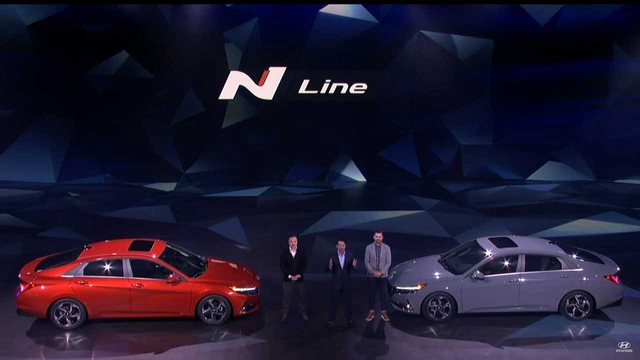 Hyundai Elantra đã đẹp, bản hiệu suất cao N Line sắp ra mắt còn đẹp hơn trong teaser mới nhất - Ảnh 1.