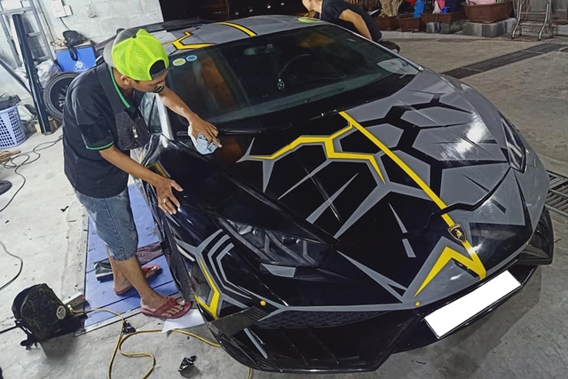 Chán màu xi-măng, Lamborghini Huracan độ Mansory lột xác với phong cách rạn nứt - Ảnh 8.