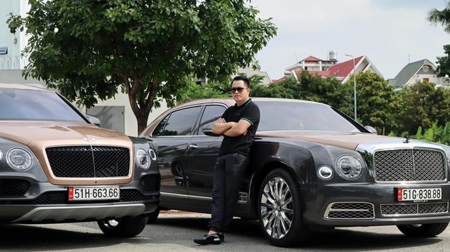 Vua ra bien so cho Bentley Bentayga dai gia Hoang Kim Khanh mang bo doi sieu xe do khung ra Ha Noi