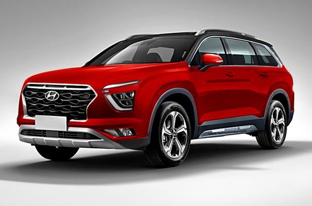 Lộ thêm ảnh SUV 7 chỗ mới toanh của Hyundai - Đàn em Santa Fe, tiềm năng cạnh tranh Toyota Rush - Ảnh 4.