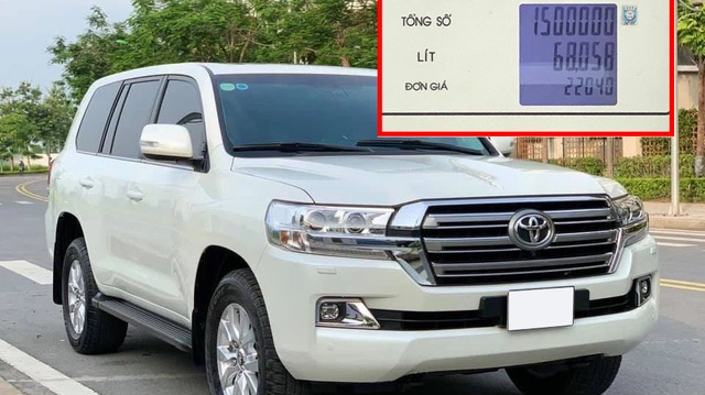 Chủ xe Toyota Land Cruiser tiết lộ gây shock: 'Đổ 1,5 triệu tiền xăng đi 4 ngày là hết, đường Hà Nội tiêu thụ 25L/100km'