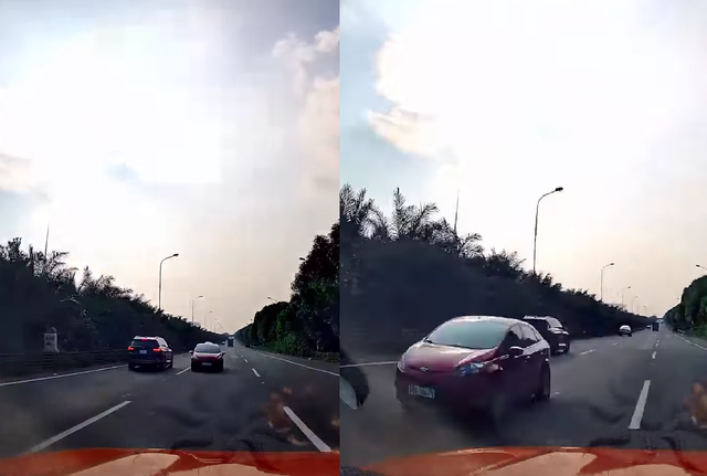 Tài xế hoảng hốt khi gặp xe ngược chiều trên cao tốc, đã chạy nhanh còn chọn đi làn giữa - Ảnh 2. Tài xế hoảng hốt khi gặp xe ngược chiều trên cao tốc, đã chạy nhanh còn chọn đi làn giữa - Ảnh 2.