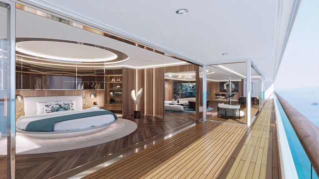 Bên trong siêu du thuyền 39 người giàu đồng sở hữu - ‘đánh bại’ thuyền của tỷ phú Jeff Bezos - Ảnh 3.