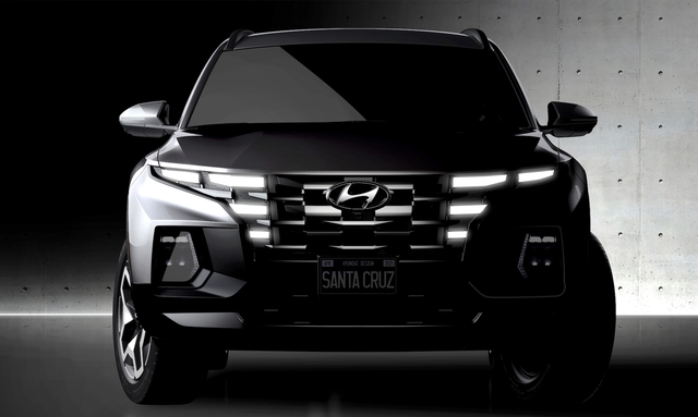 Hyundai Santa Cruz lần đầu lộ diện bản thương mại - Bán tải khung gầm Santa Fe - Ảnh 1.