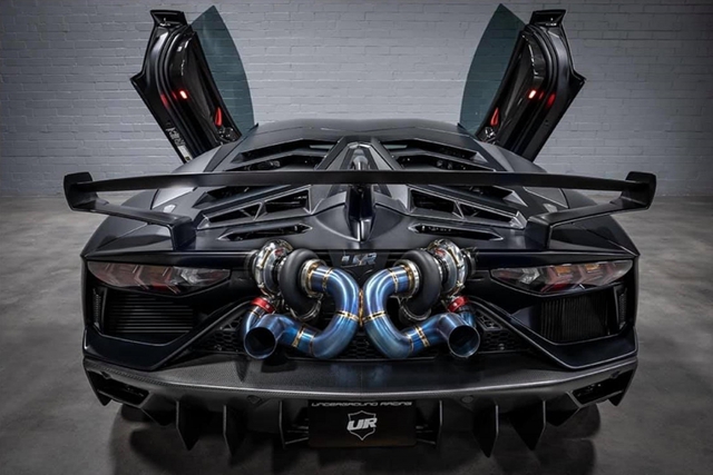 Ngắm khoang động cơ 2.000 mã lực của Lamborghini Aventador SVJ độ Twin-Turbo - Ảnh 4.