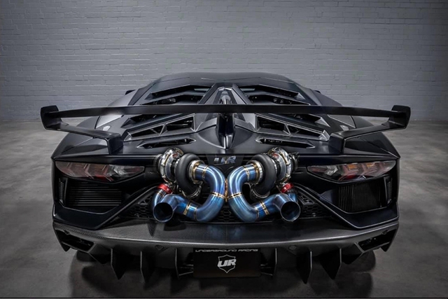 Ngắm khoang động cơ 2.000 mã lực của Lamborghini Aventador SVJ độ Twin-Turbo - Ảnh 6.