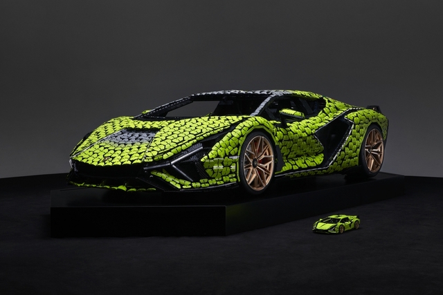 Lego hợp tác cùng Lamborghini ra mắt mô hình của siêu phẩm Sián FKP37 tỉ lệ thật - Ảnh 1.