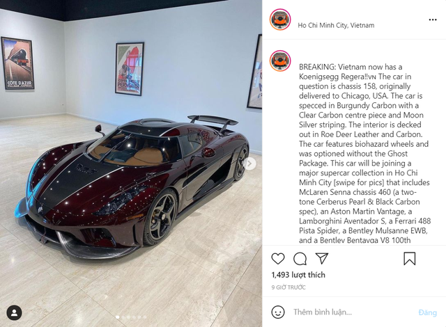 Fanpage Koenigsegg nước ngoài khẳng định doanh nhân Hoàng Kim Khánh đã mua siêu xe Regera giá hơn 100 tỷ đồng - Ảnh 1.