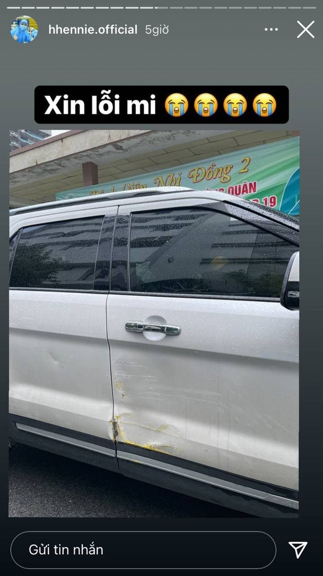 Ford Explorer cua Hoa hau HHen Nie trong thuong khi di tiep te nang hau boc tach tung tai nan cho CDM hong cung