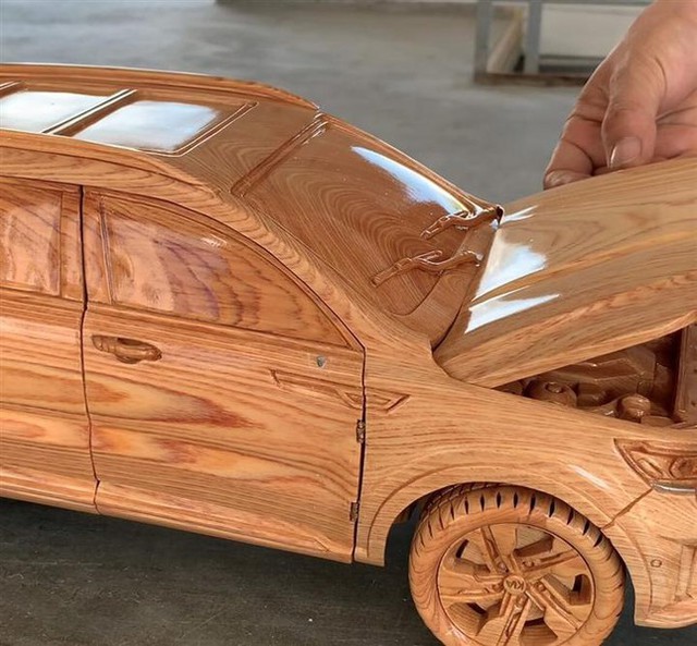 Mô hình Kia Sorento bằng gỗ độc đáo của thợ Việt - Ảnh 6.