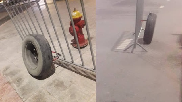 Bị bảo vệ khóa, chủ ô tô quyết định dùng biện pháp "bánh ơi ở lại xe đi nhé"