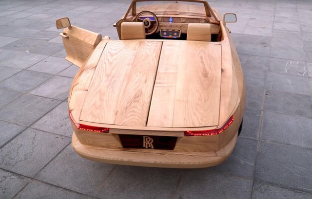 Rolls-Royce Boat Tail bằng gỗ độc đáo của thợ Việt - Ảnh 3.