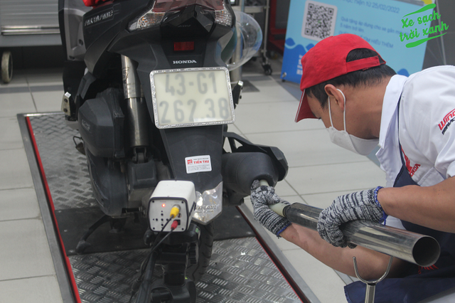 Đến lượt Đà Nẵng triển khai đo khí thải xe mô tô, xe gắn máy - Ảnh 1.