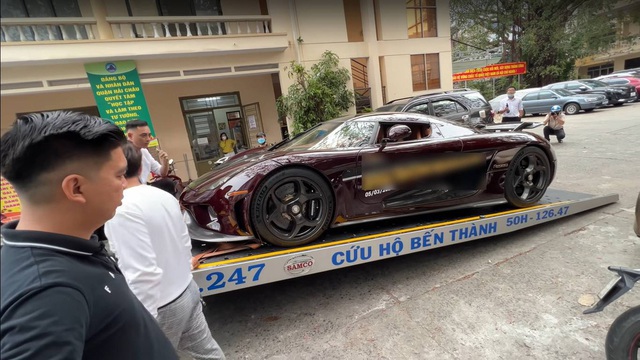 Hai Duong's giant 200 billion supercar ran into trouble halfway, had to ask for help: What is this?  - Photo 3.
